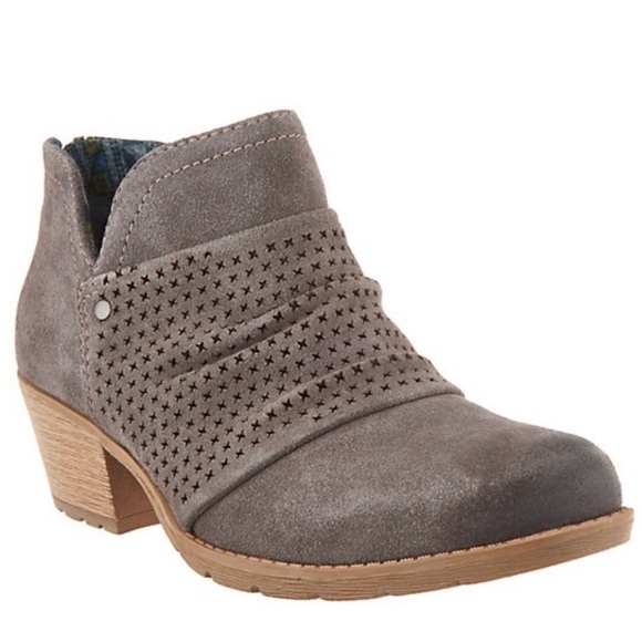 Earth Origins Shoes - Earth Origins Burnished Grey Amanda Booties 8M